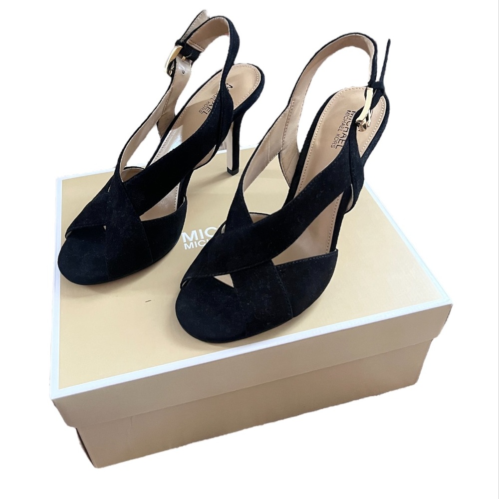 MICHAEL Michael Kors Becky Cross Strap Dress Sandals NEW